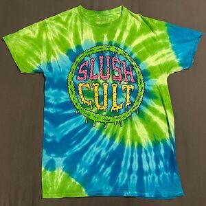 Adult Men’s Medium Slush Cult Tie Dye Graphic Short sleeve Tee Shirt